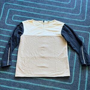 J. Crew Ivory Textured Knit Top